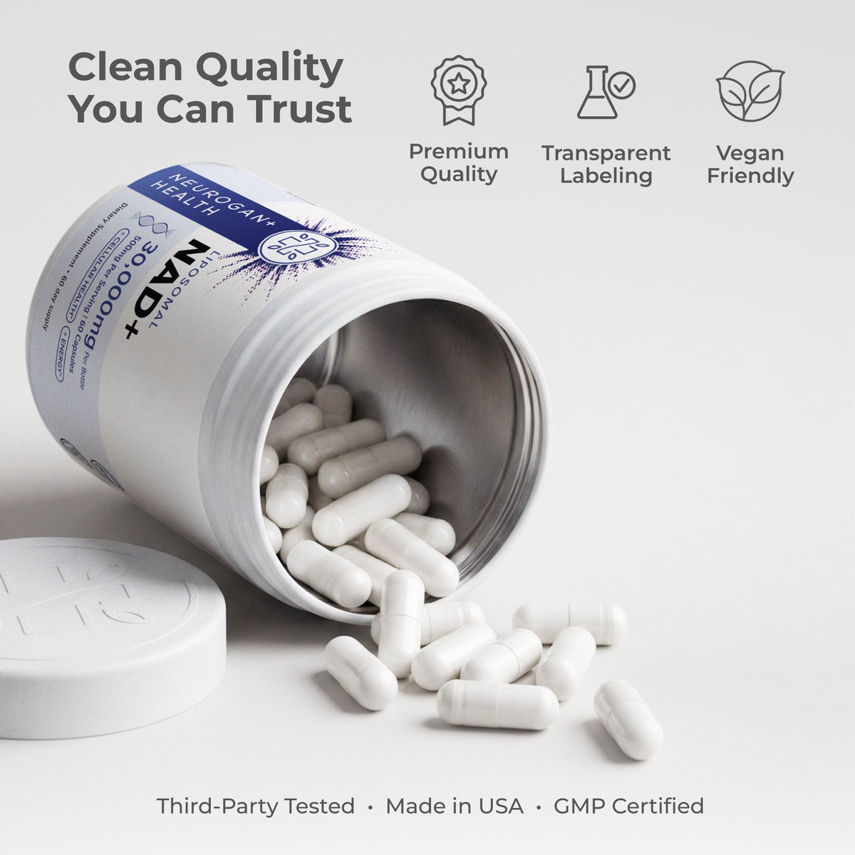 Liposomal NAD+ Capsules