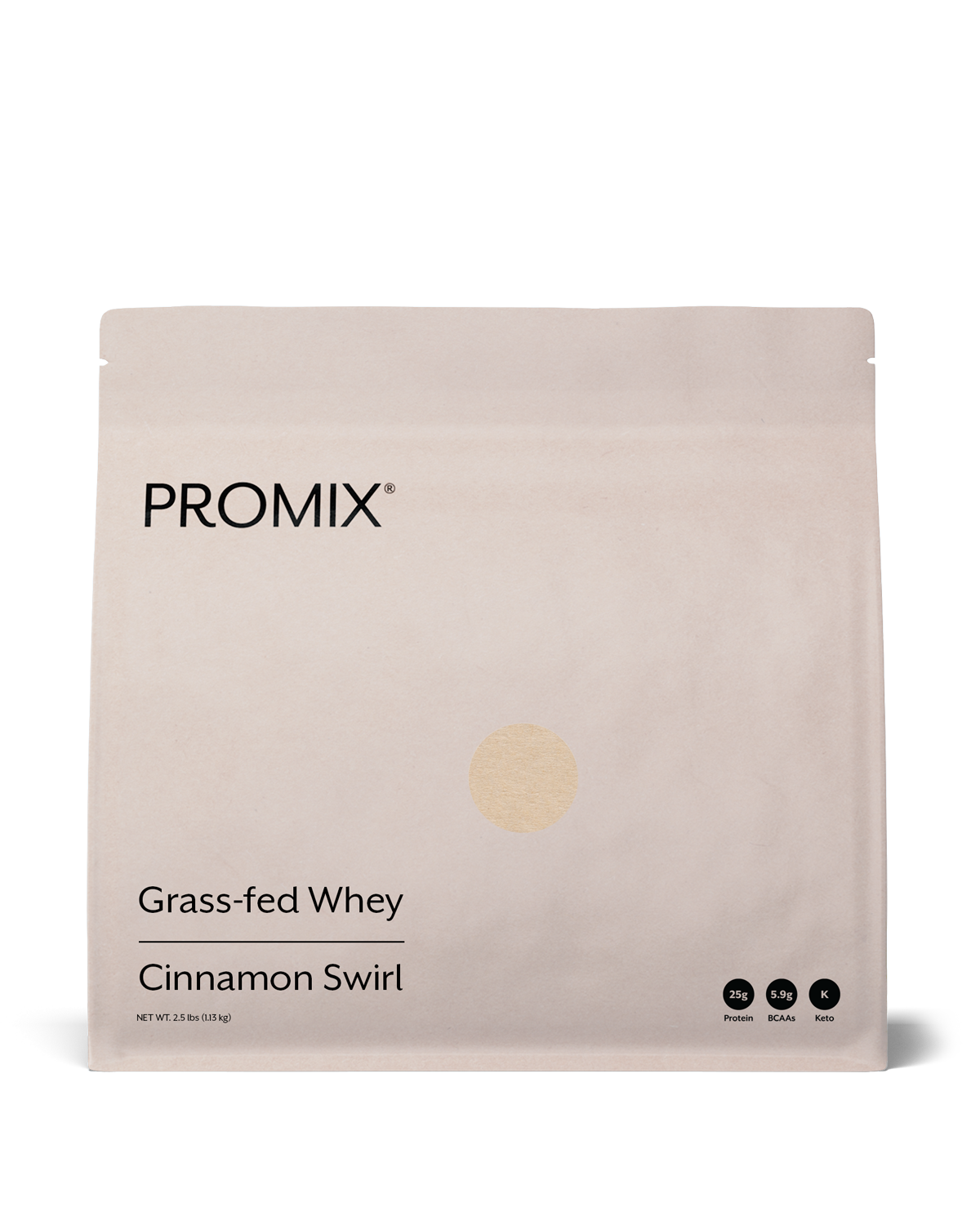 Cinnamon Swirl Whey Protein Powder product packaging