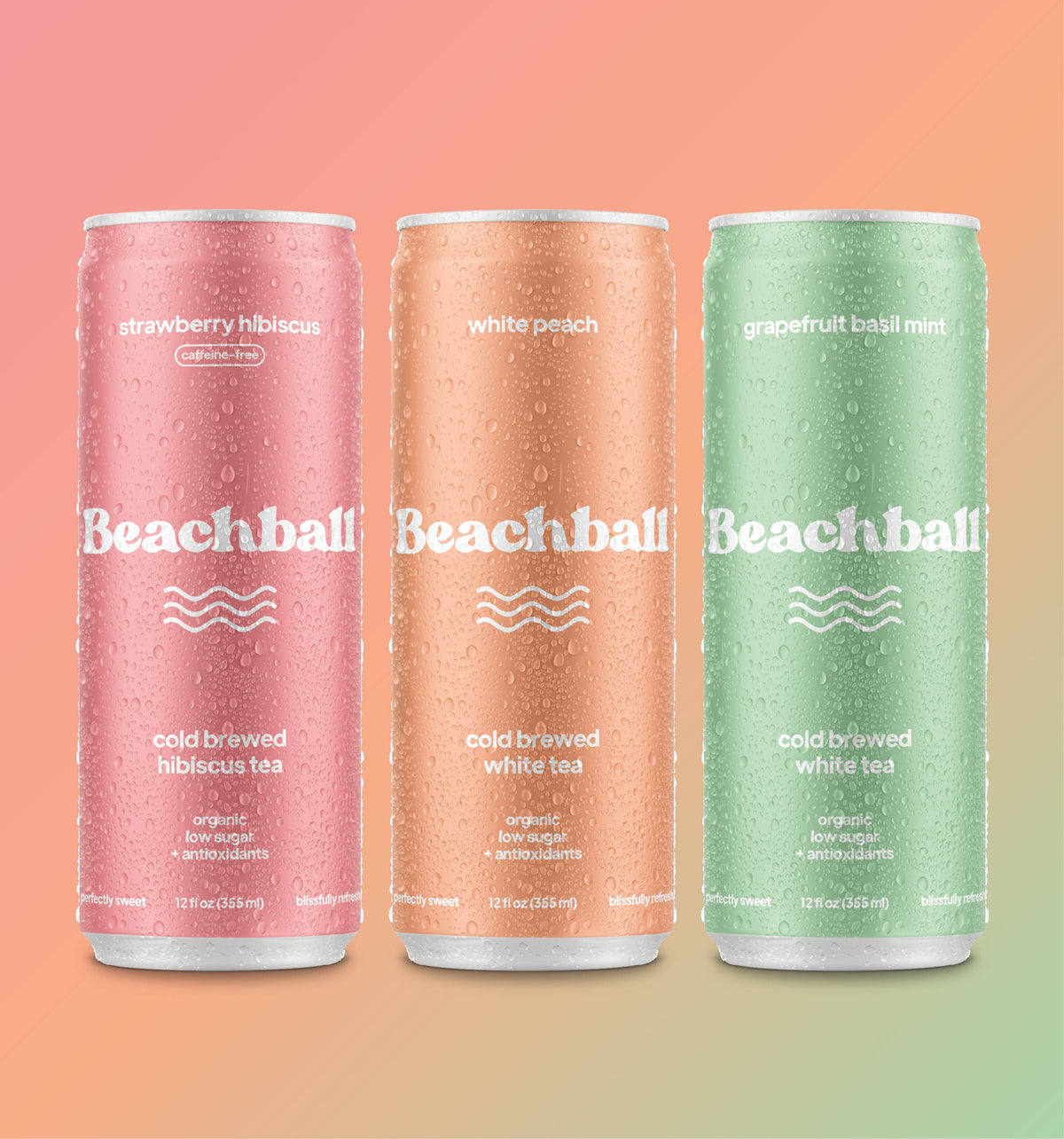 Beachball Organic Iced Tea (Variety Pack)- Case of 12