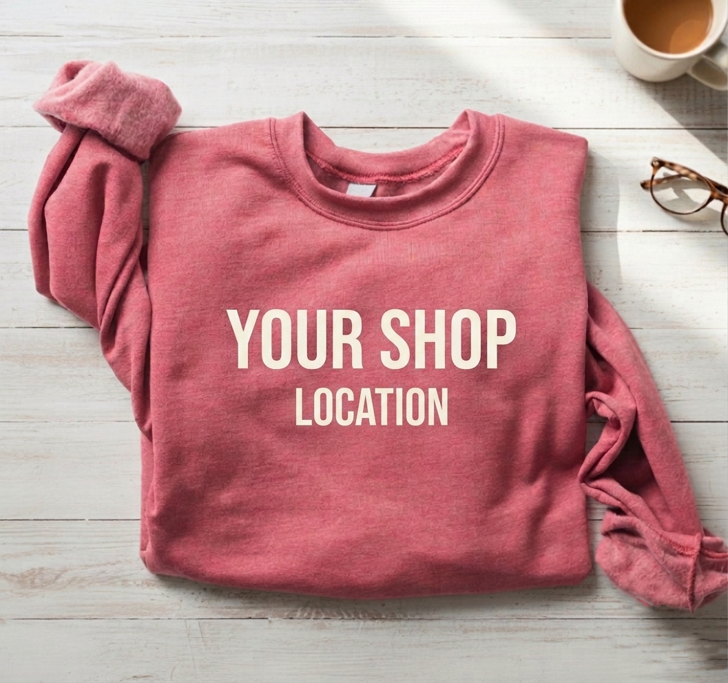 Custom Brand Crewneck Sweatshirt Personalized Logo
