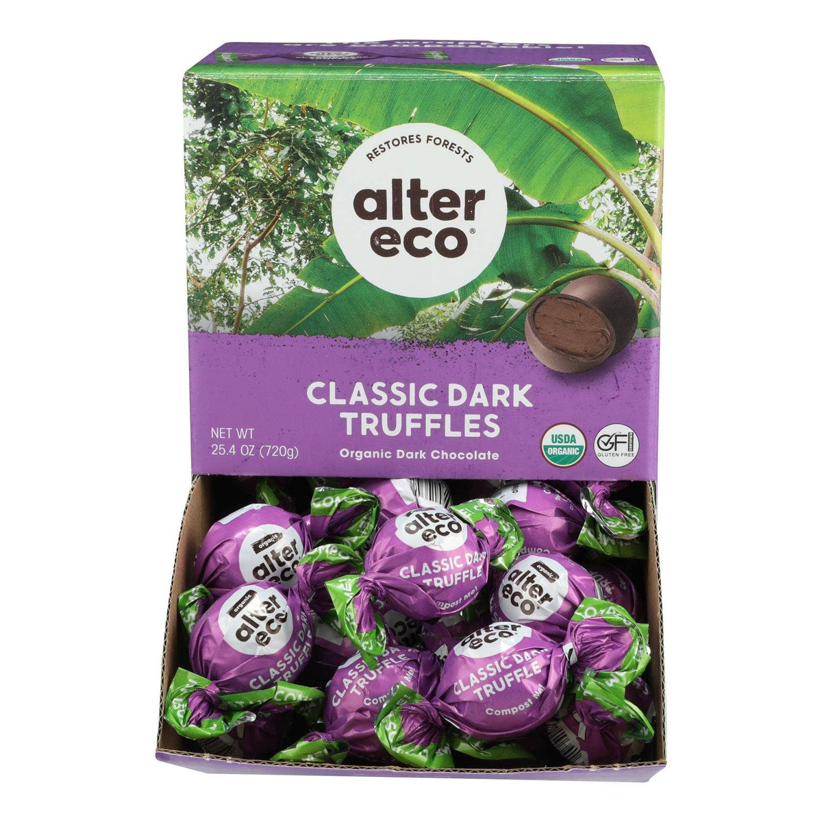 Alter Eco Dark Mint Truffles Display Case (60 x 0.42oz)