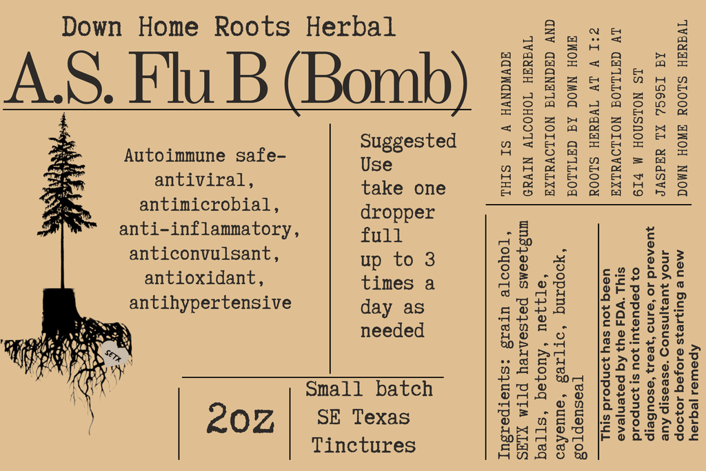 A.S. Flu B (bomb) tincture