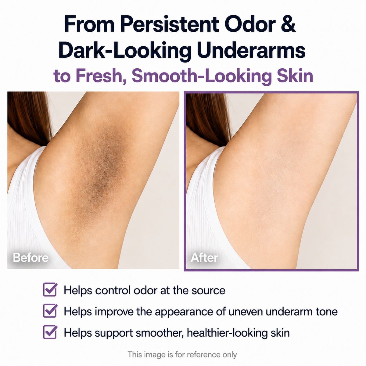 Mandelic Acid + Hyaluronic Acid 72HR Odor Defense Whole Body Stick |Lavender