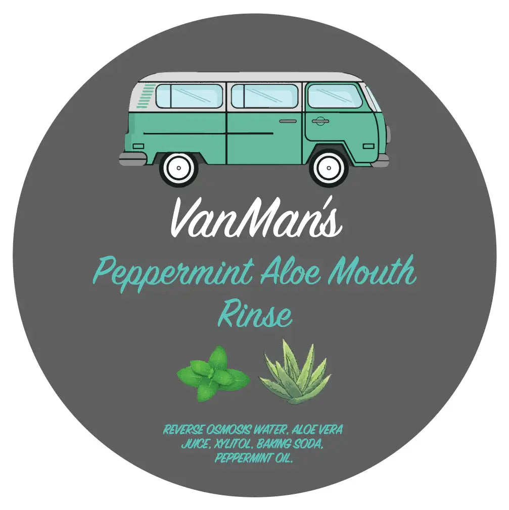 VanMan's Peppermint Aloe Mouth Rinse 8oz
