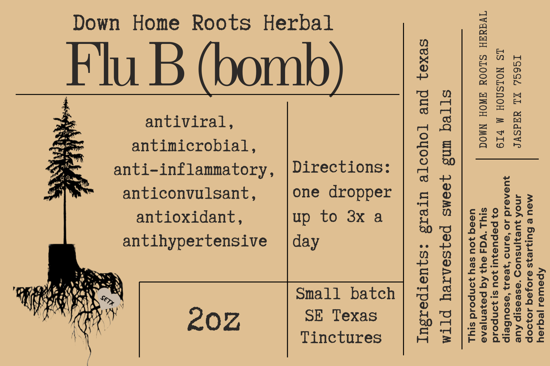 Flu B (Bomb) tincture