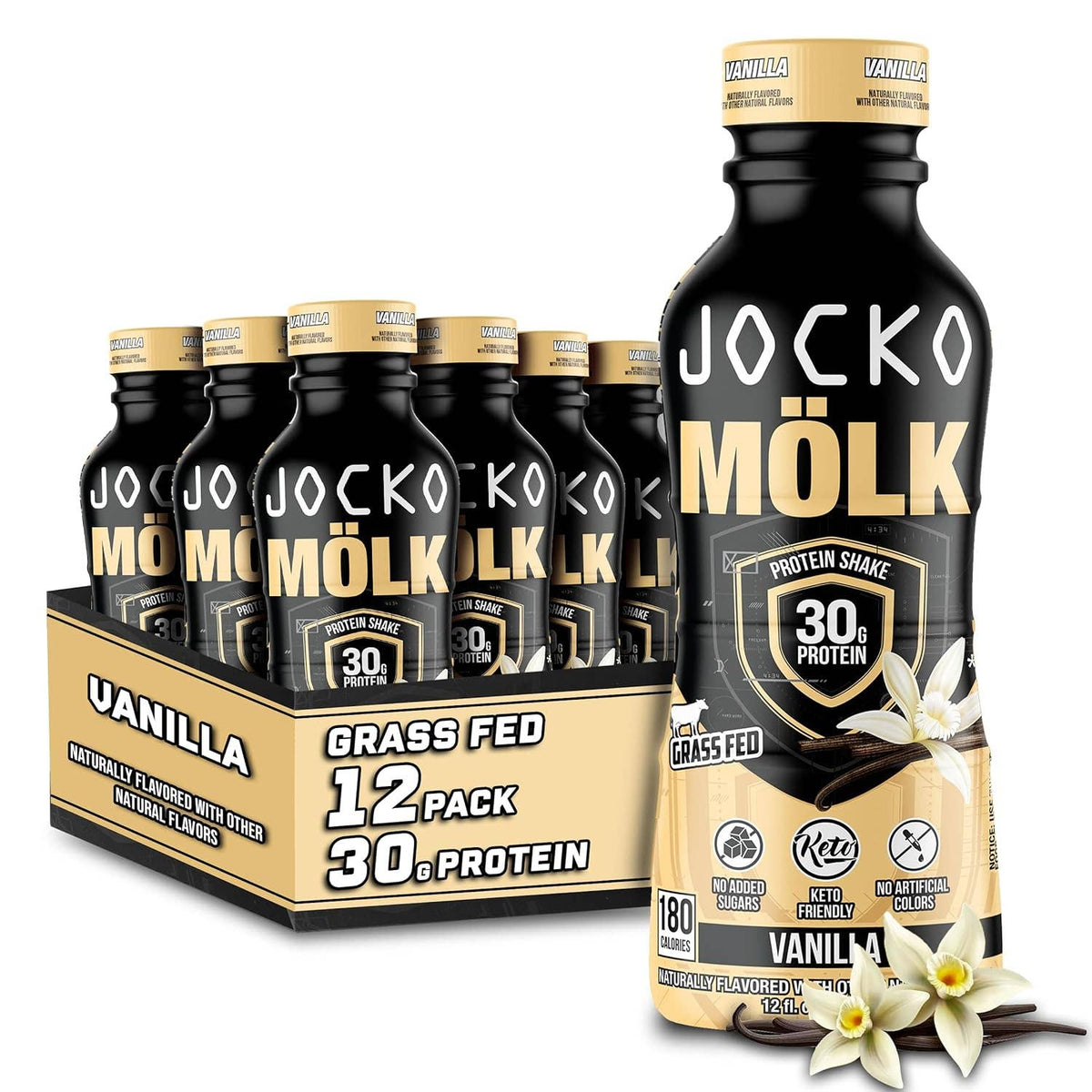 JOCKO FUEL MOLK PROTEIN SHAKE 12/12OZ VANILLA