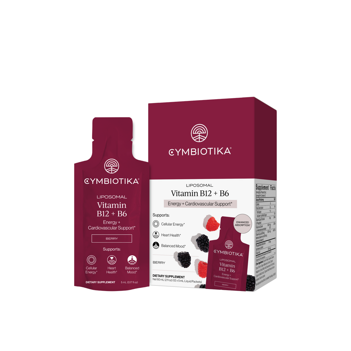 Liposomal Vitamin B12 + B6 (12 Count)