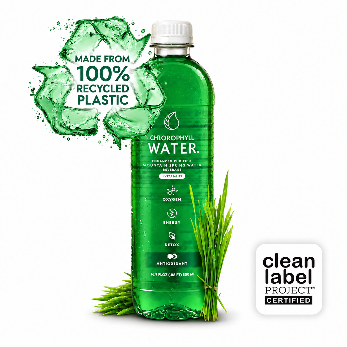 Chlorophyll Water (Clean Label Project Certified + Non-GMO)