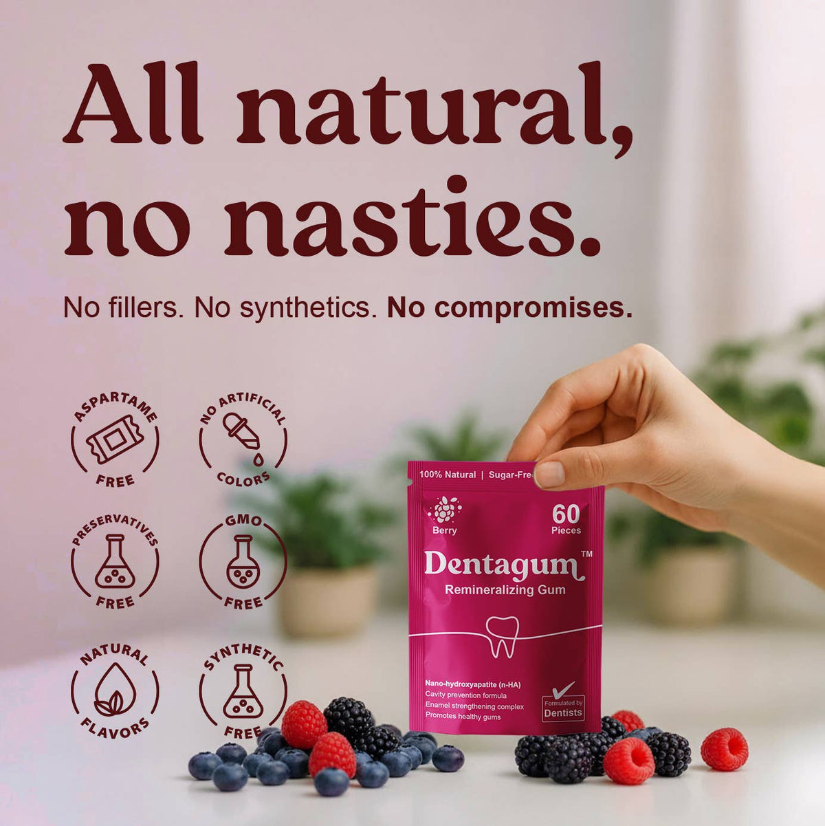 Dentagum Remineralising Gum - Very Berry