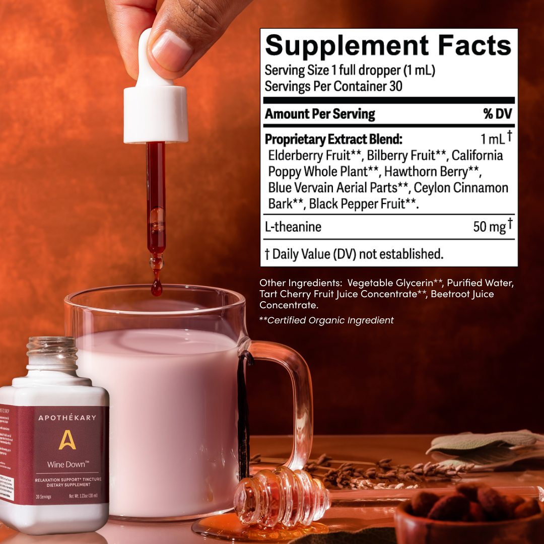 Wine Down™  relaxation & sleep aid herbal drops (large size)