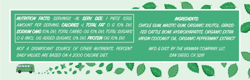 *New* VanMan's Remineralizing Chewing Gum