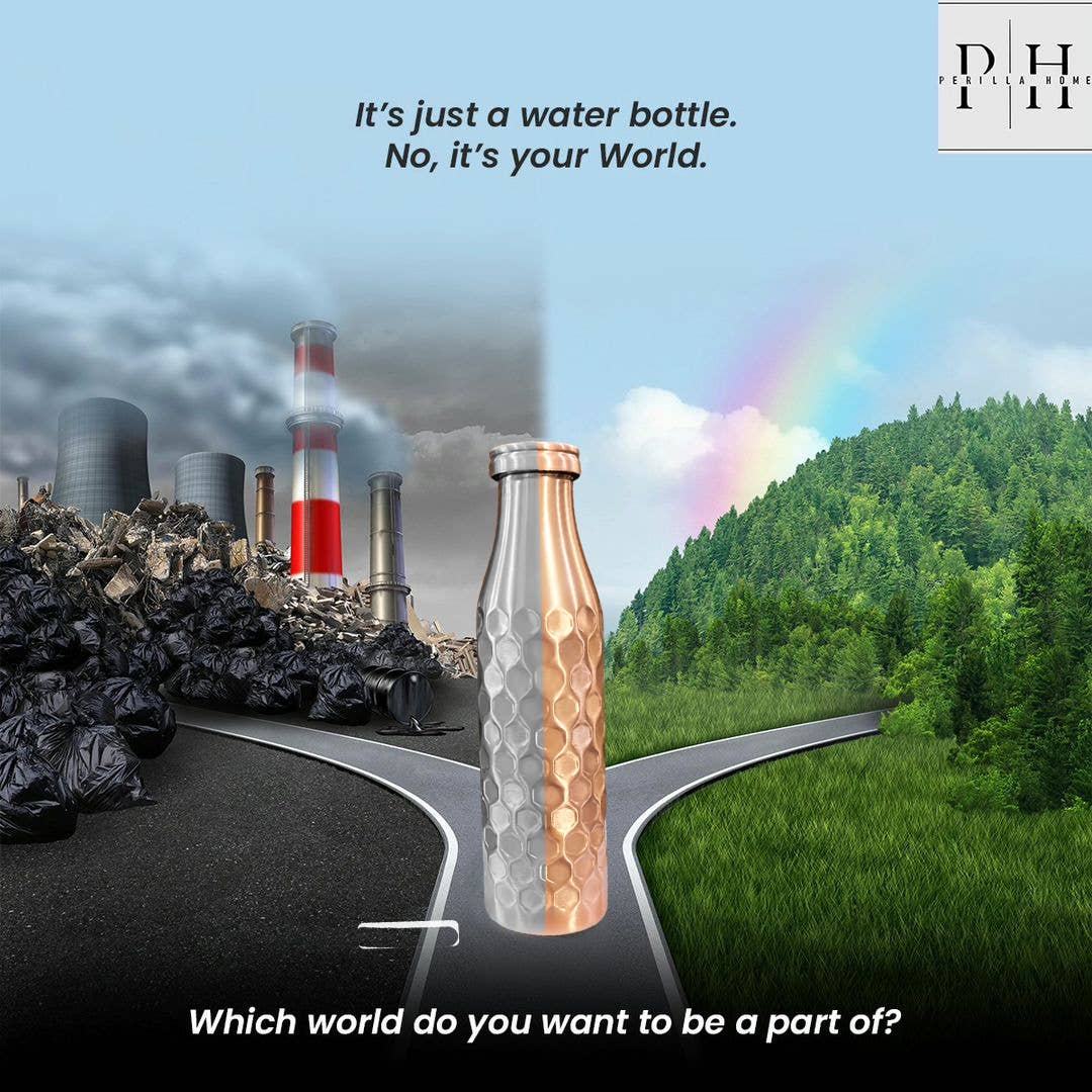 BMC Diamond Copper Water Bottle 32.12 Oz