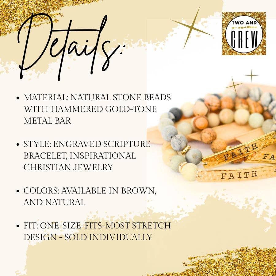 Be The Light Bracelet – Christian Stone Jewelry, faith gift
