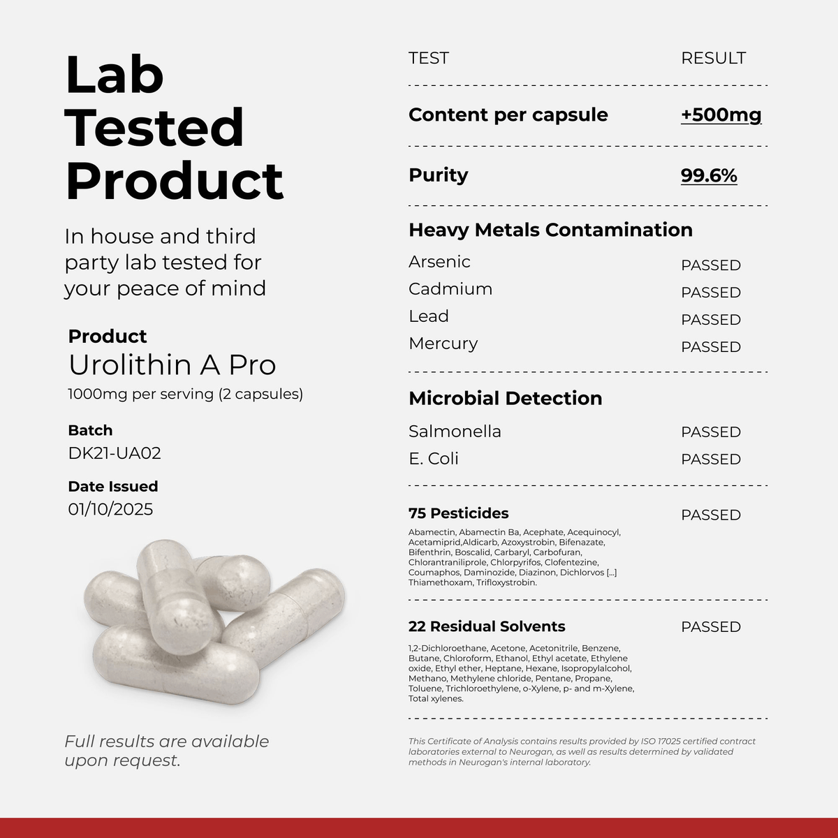 Urolithin A Pro Capsules | High Strength Mitophagy Support