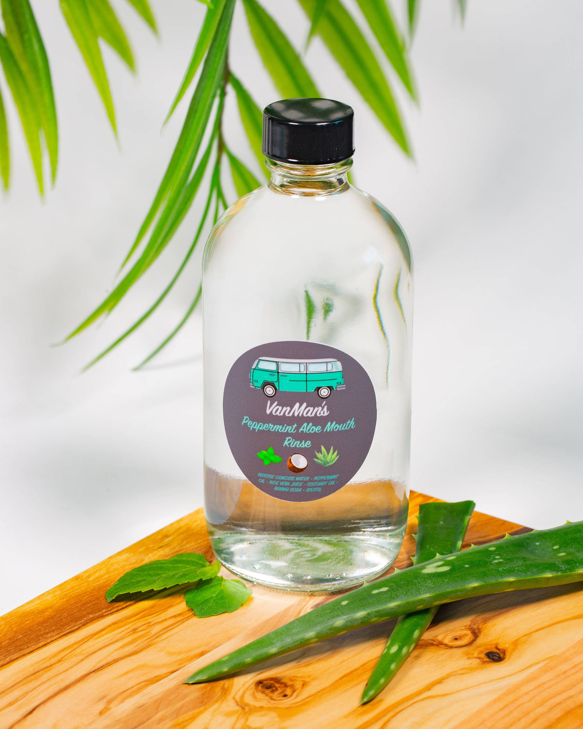 VanMan's Peppermint Aloe Mouth Rinse 8oz