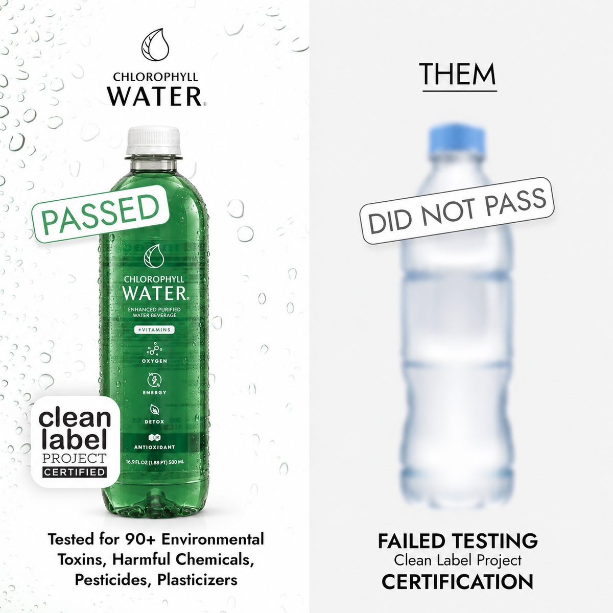Chlorophyll Water (Clean Label Project Certified + Non-GMO)