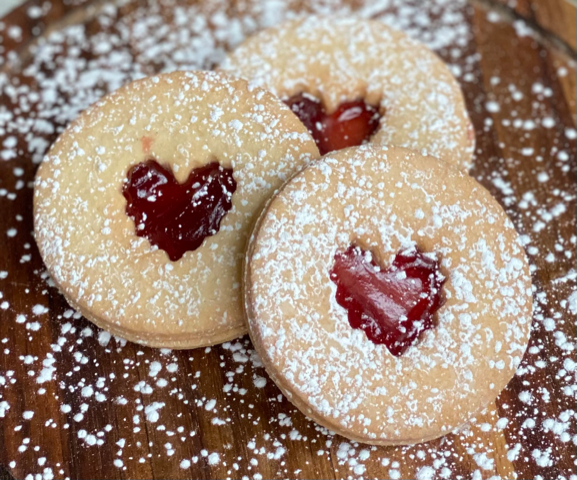 Linzer Raspberry Jam Cookie