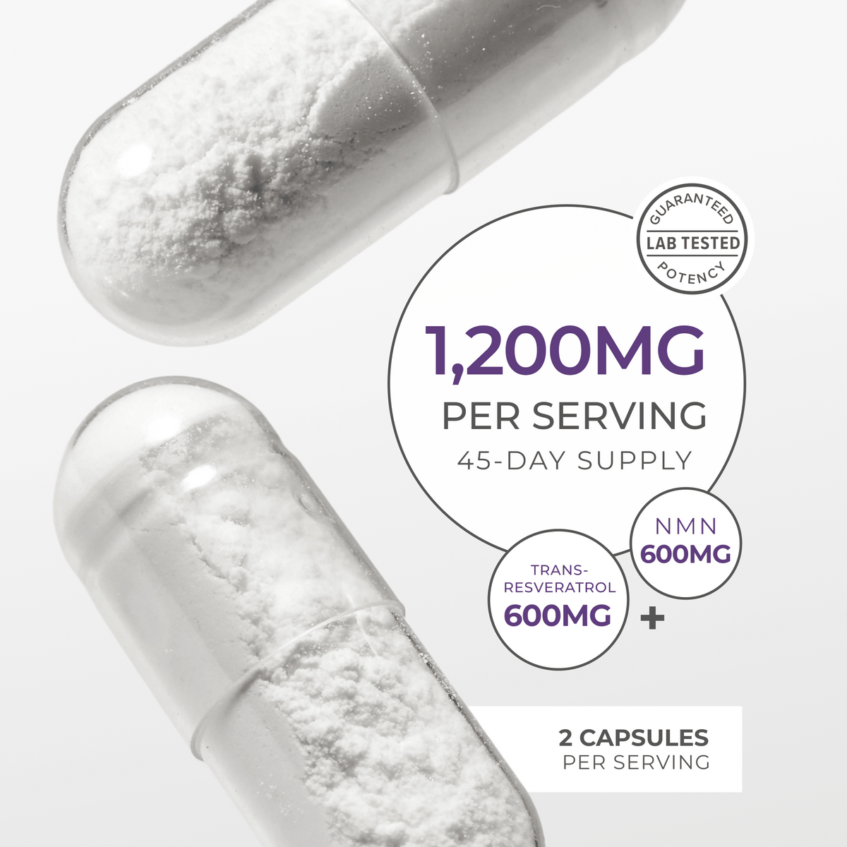 NMN RSV Resveratrol Capsules | Cellular Energy Healthy Aging