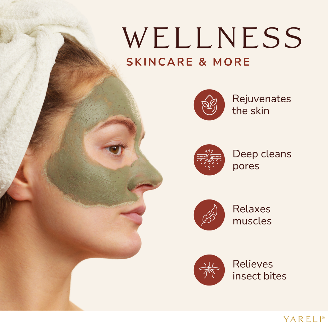 Bentonite Volcanic Clay Face Mask & Detox Mineral Bath - 2lb