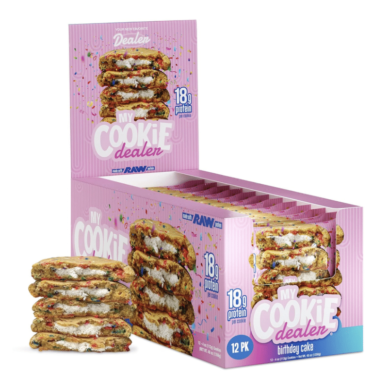 My Cookie Dealer Raw Nutrition Protein Cookies Birthday Cake