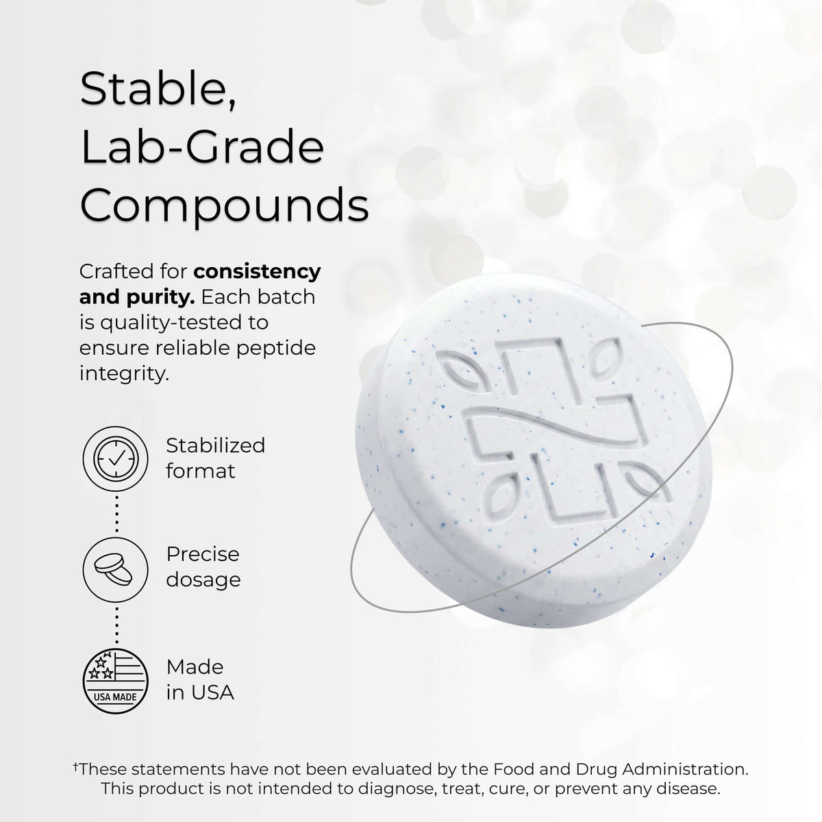 Copper Peptide Tablets | GHK CU Collagen Skin + Hair Support