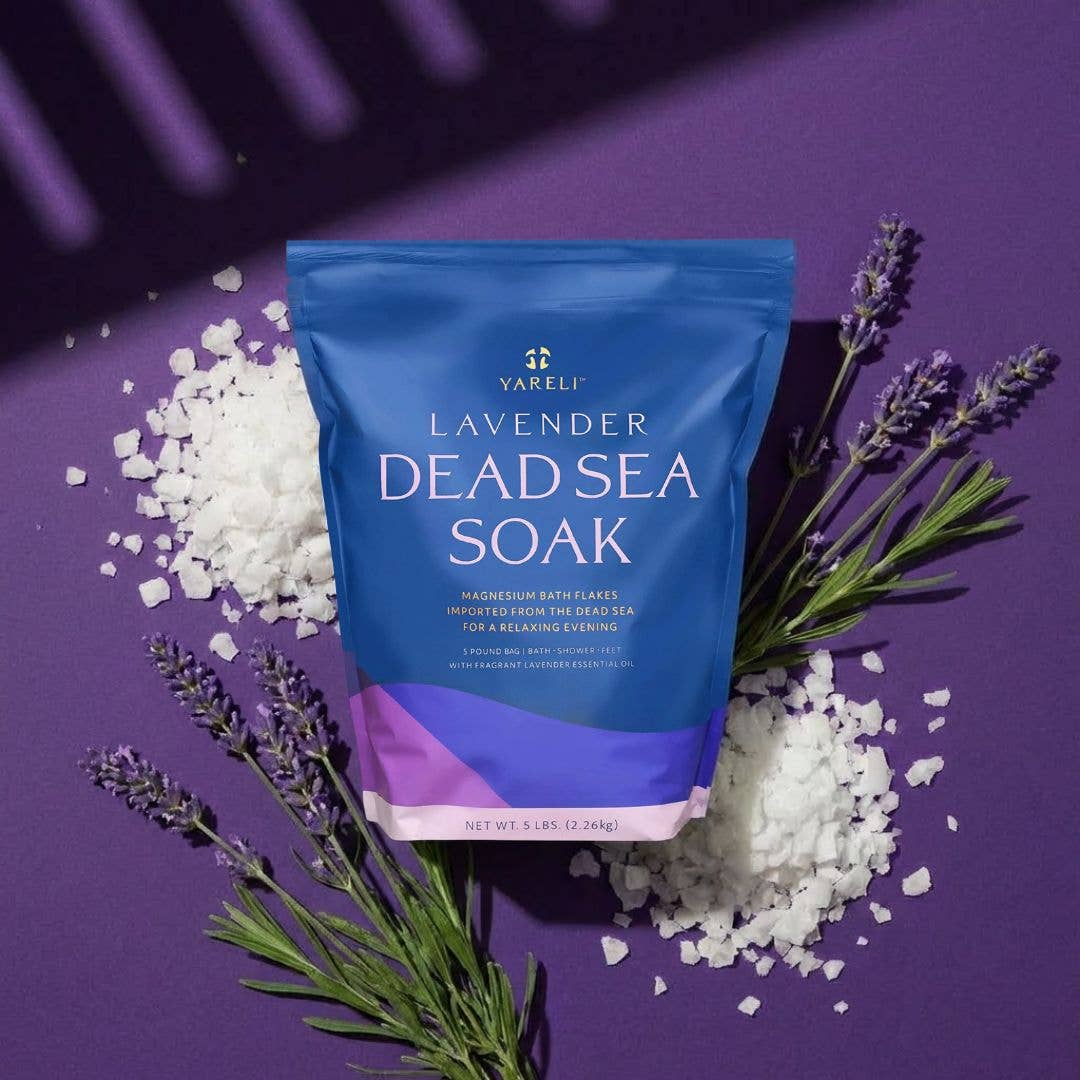 Lavender Dead Sea Salt & Magnesium Bath Soak Flake - 5lb