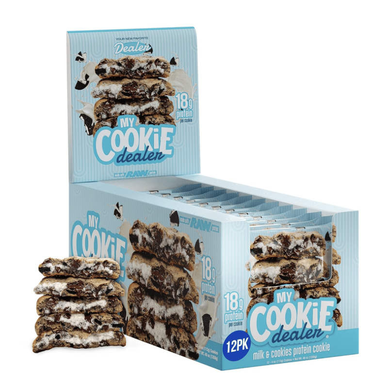 Raw Nutrition Protein Cookies - Milk & Cookies 12 Pk