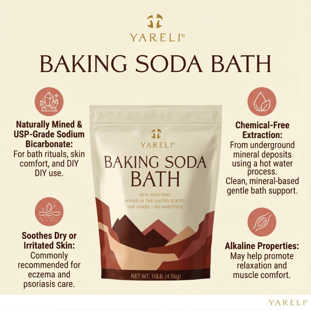 Yareli Baking Soda Bath Soak - Sooth Dry Skin & Relaxation