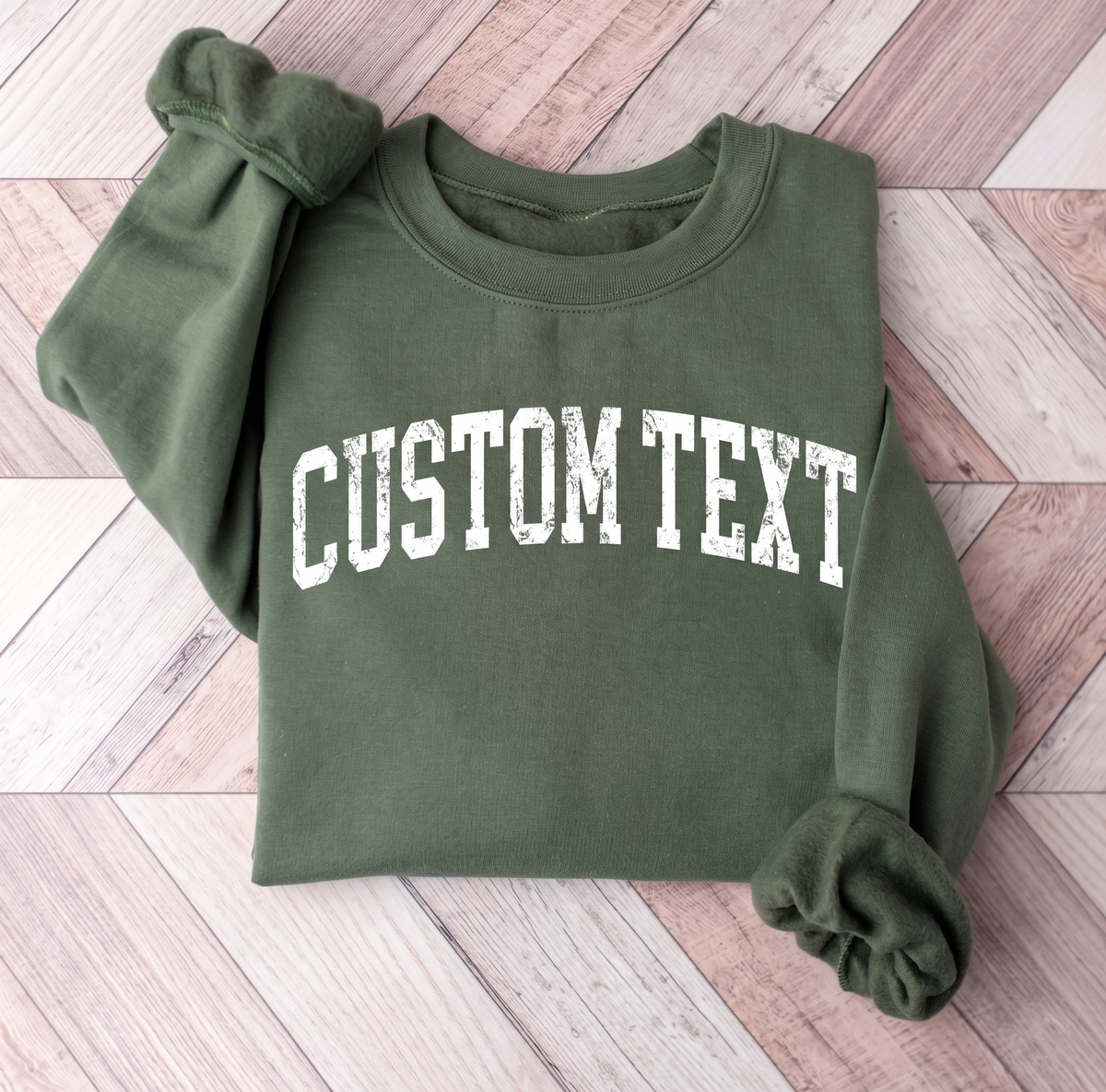 Custom Brand Crewneck Sweatshirt Personalized Logo