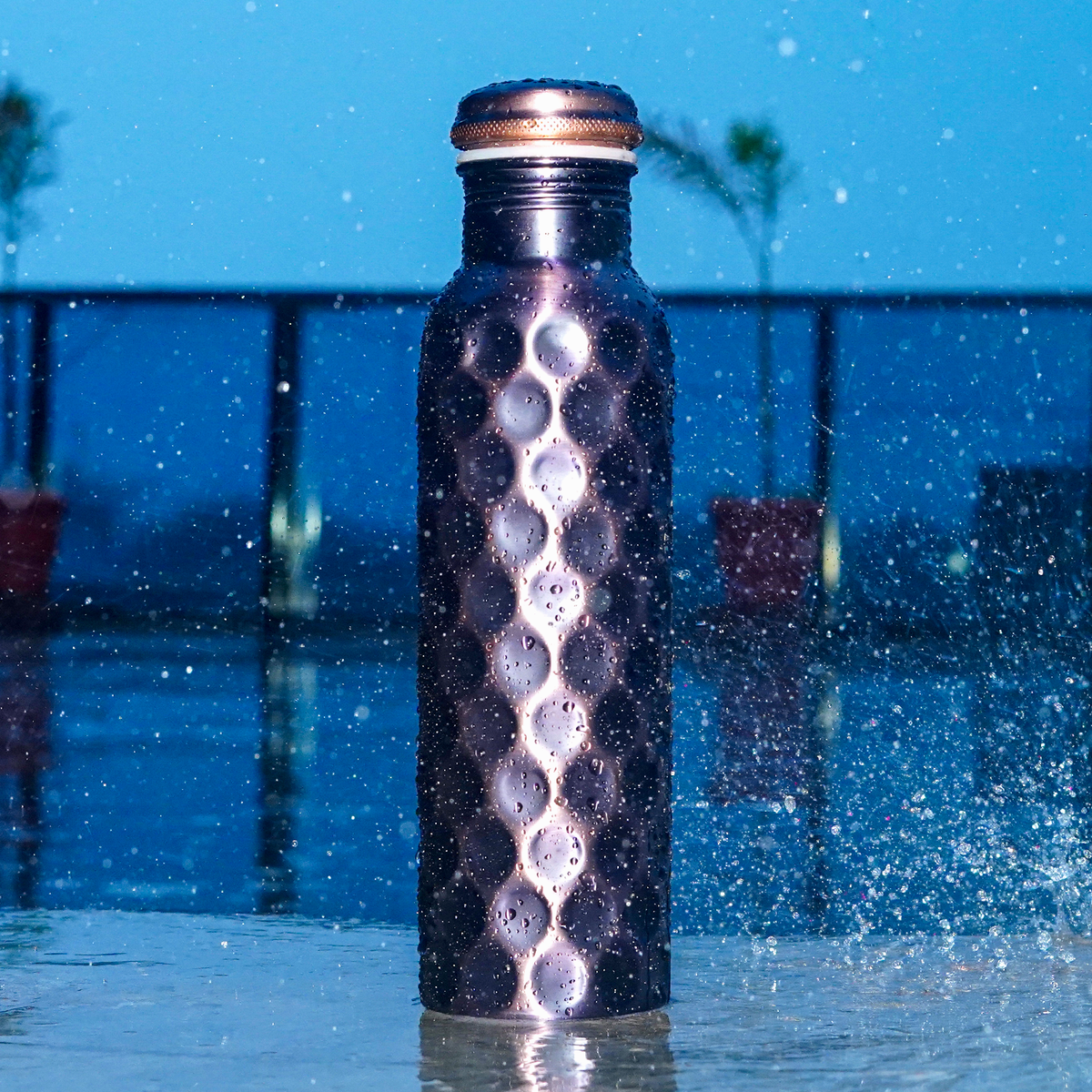 Antique Diamond Copper Bottle (1L)