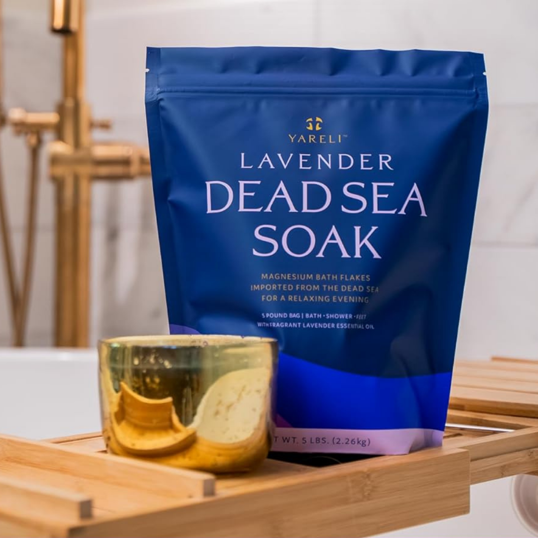 Lavender Dead Sea Salt & Magnesium Bath Soak Flake - 5lb