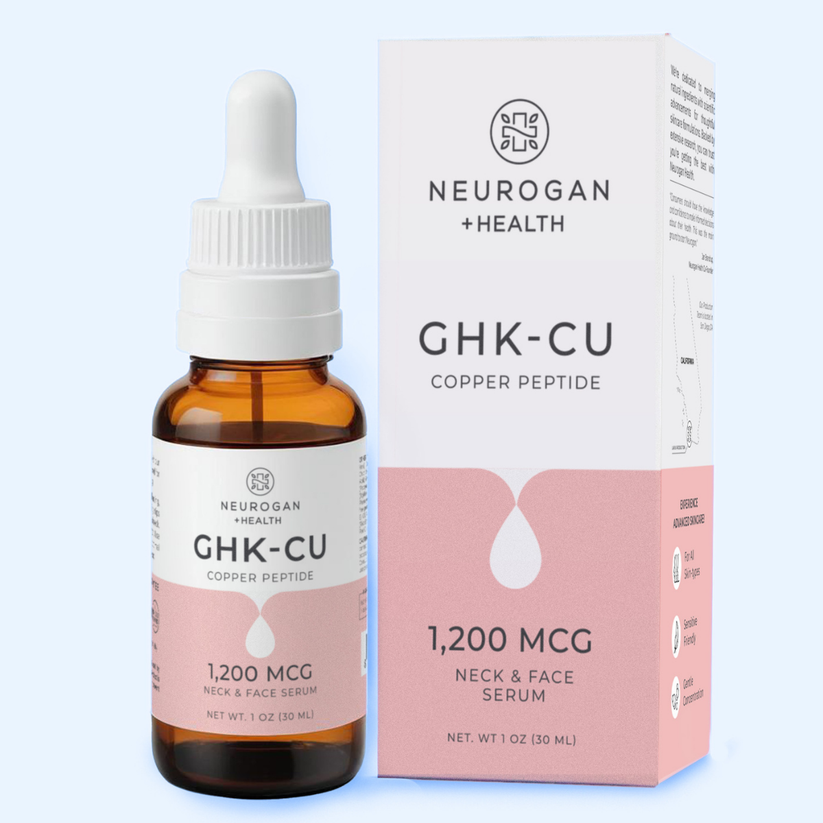 Copper Peptide Face + Neck Serum | GHK CU Skin Firming Serum