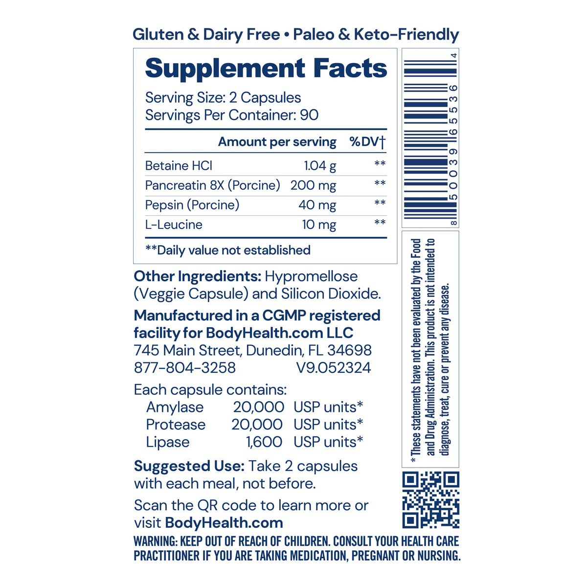 BodyHealth Digestive Enzymes
