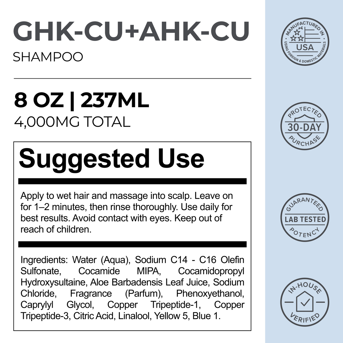 GHK-Cu + AHK-Cu Shampoo