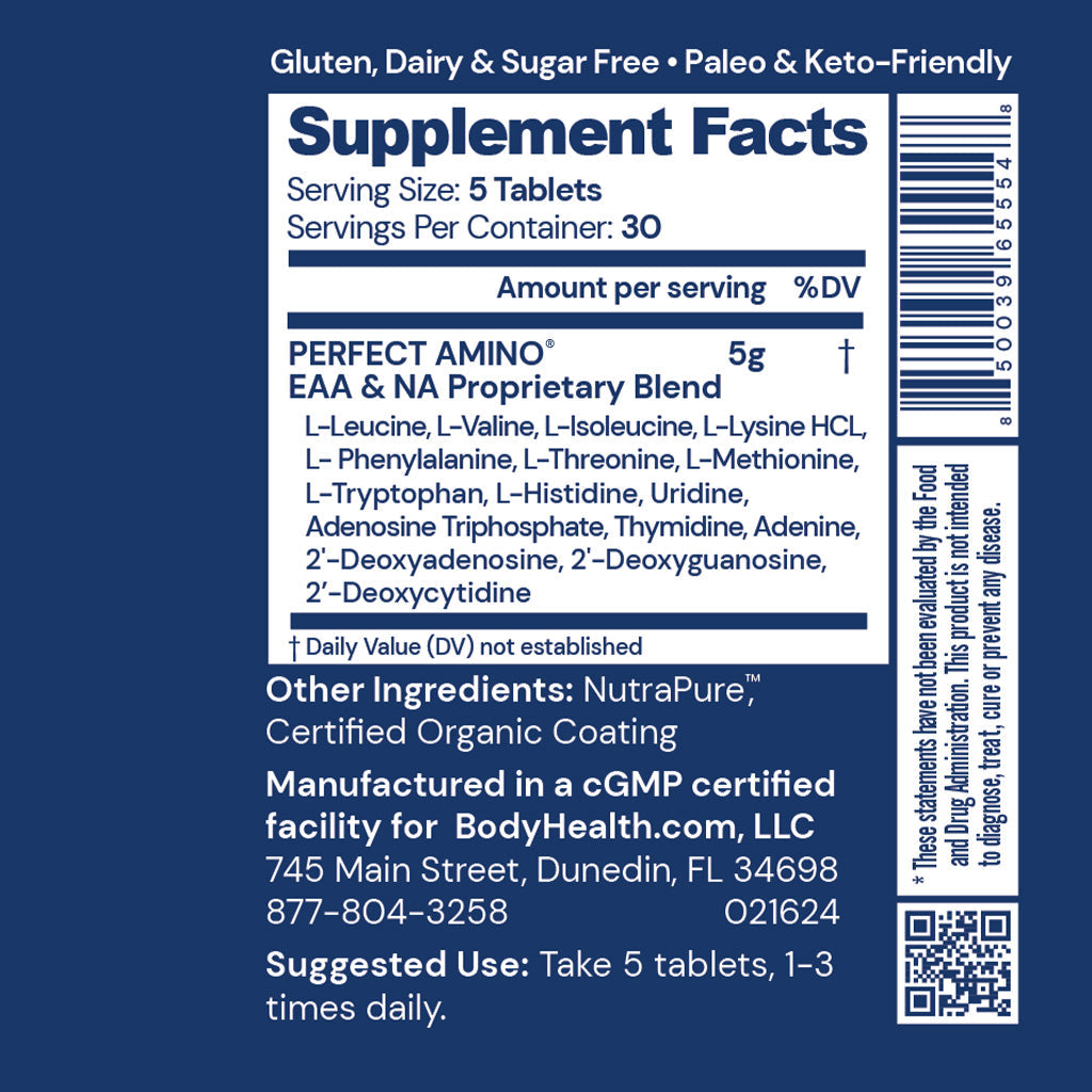BodyHealth Perfect Amino Tablets (Coated)