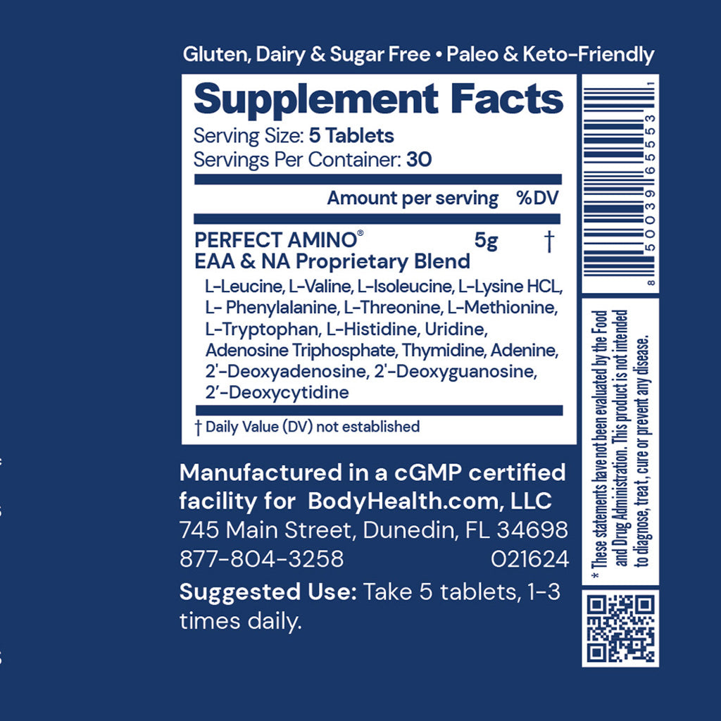 BodyHealth Perfect Amino Tablets (Uncoated)