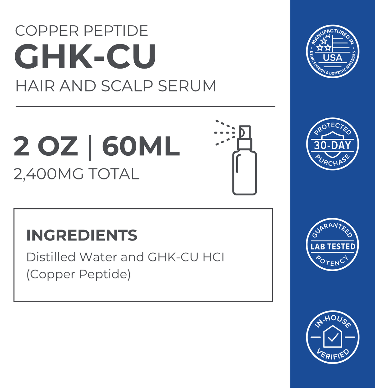 GHK-Cu Copper Peptide Hair & Scalp Serum