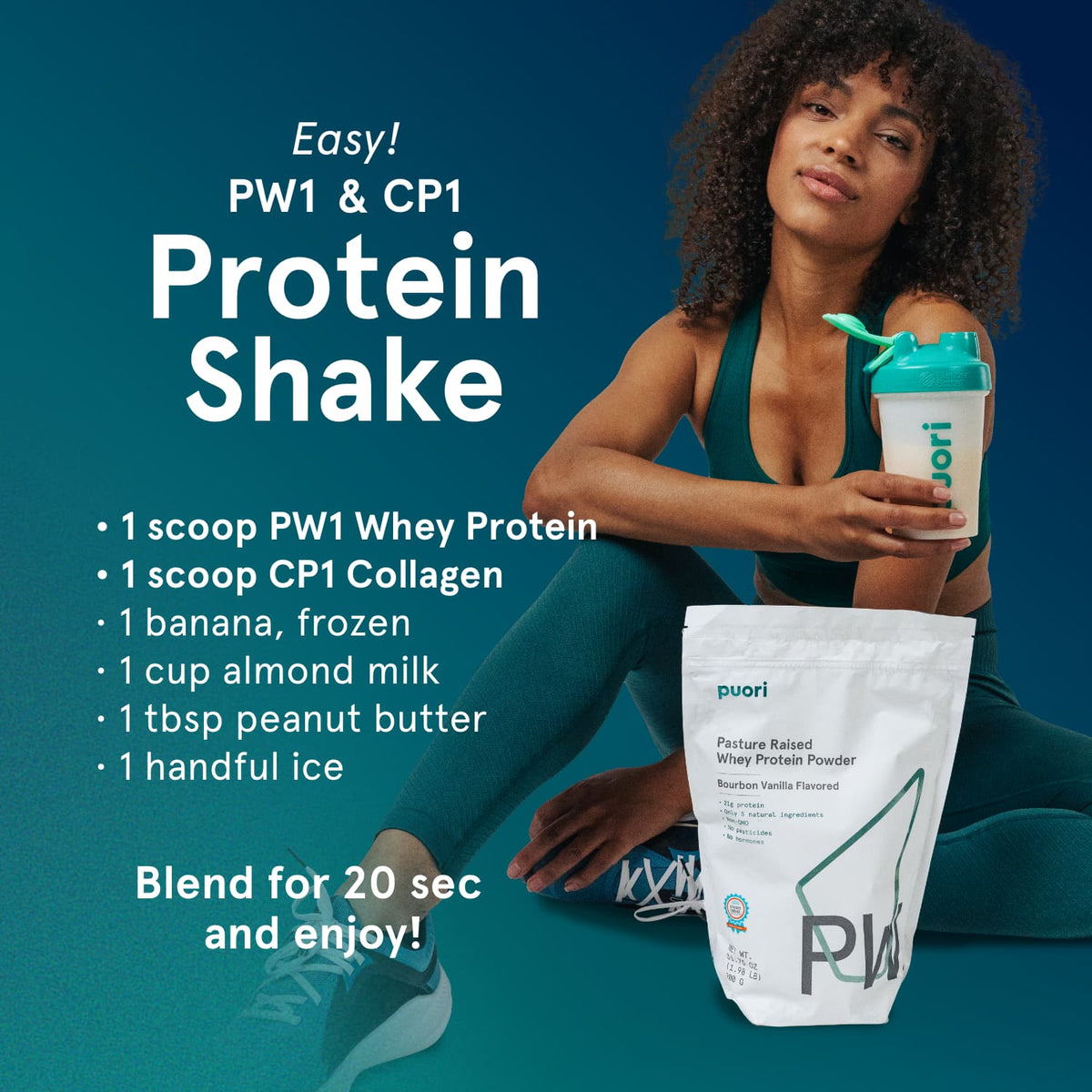 PW1 - Grass-fed Whey Protein with Bourbon Vanilla