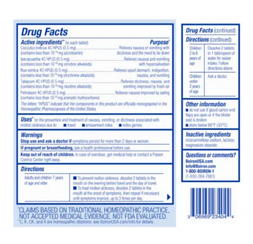 Boiron MotionCalm® Meltaway Tablets