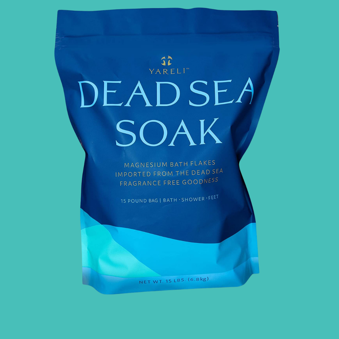 Unscented Dead Sea Salt & Magnesium Bath Soak Flakes - 15lb