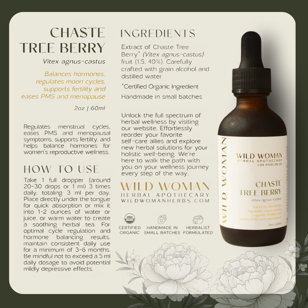 Chaste Tree (Vitex) | Hormone Balance & Cycle Support