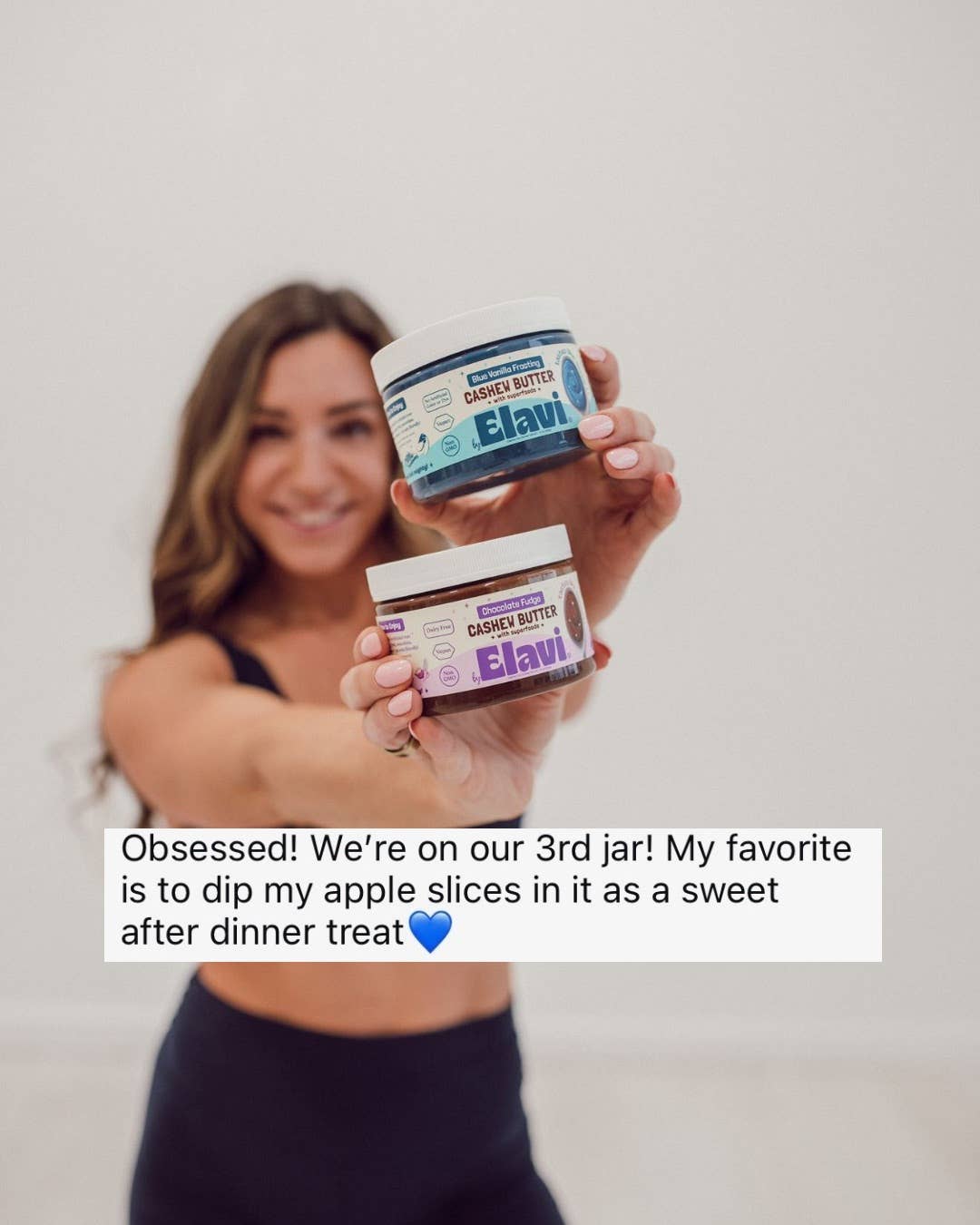 Blue Vanilla Cashew Butter w/ Spirulina: Vegan, Non-GMO