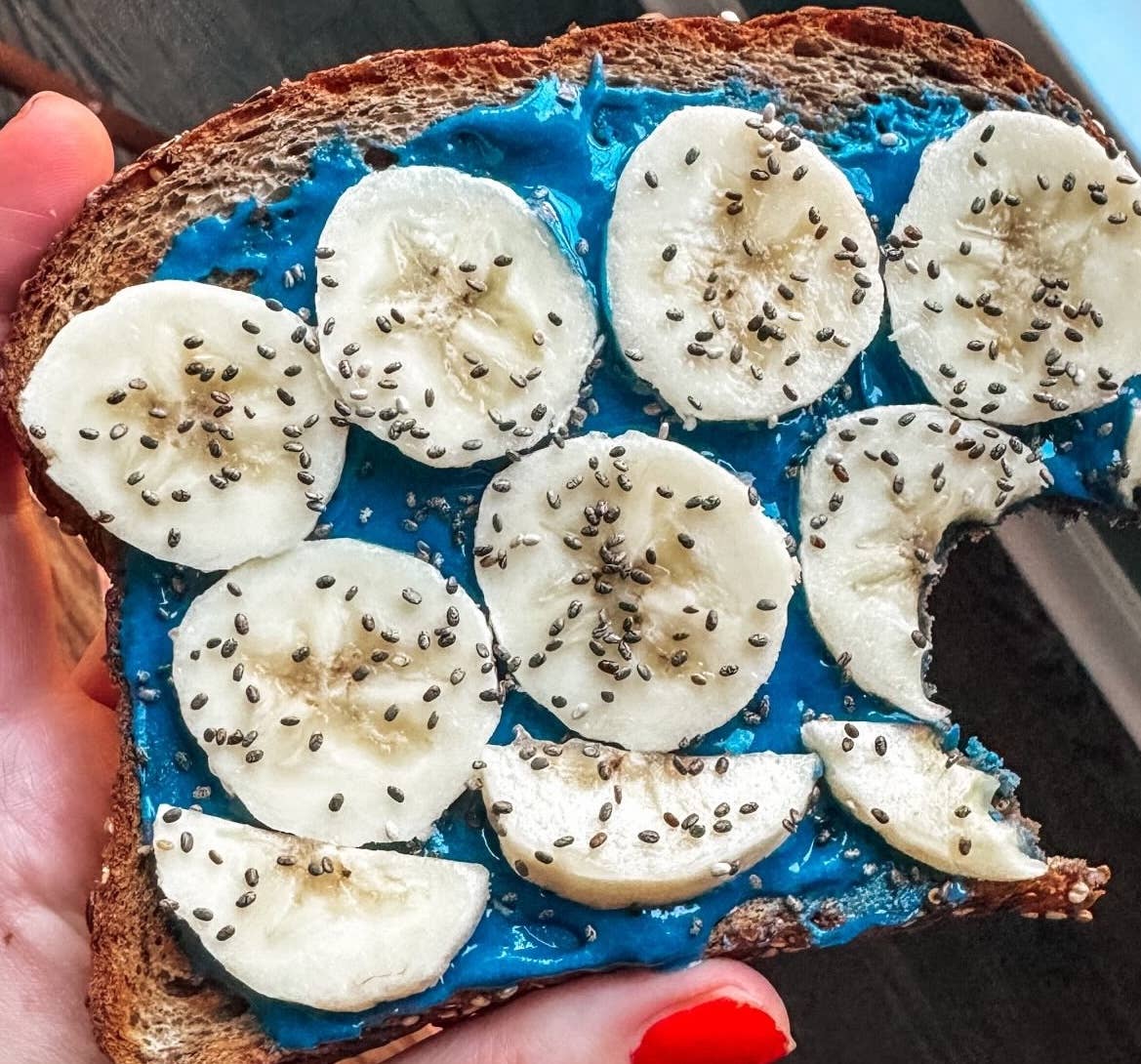 Blue Vanilla Cashew Butter w/ Spirulina: Vegan, Non-GMO