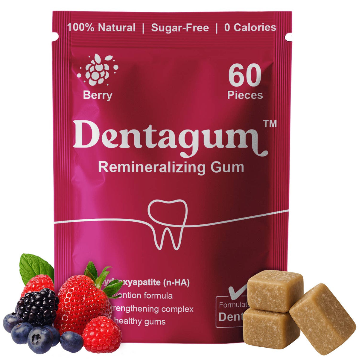 Dentagum Remineralising Gum - Very Berry