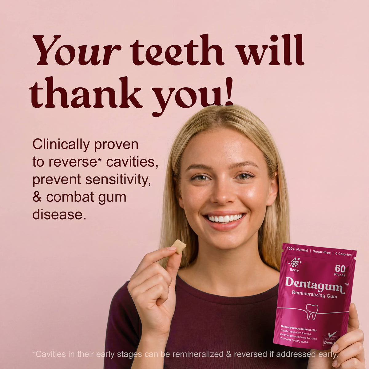 Dentagum Remineralising Gum - Very Berry