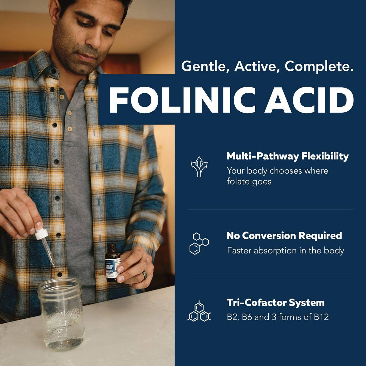 FolinicActive™ Liquid Folinic Acid + B Complex