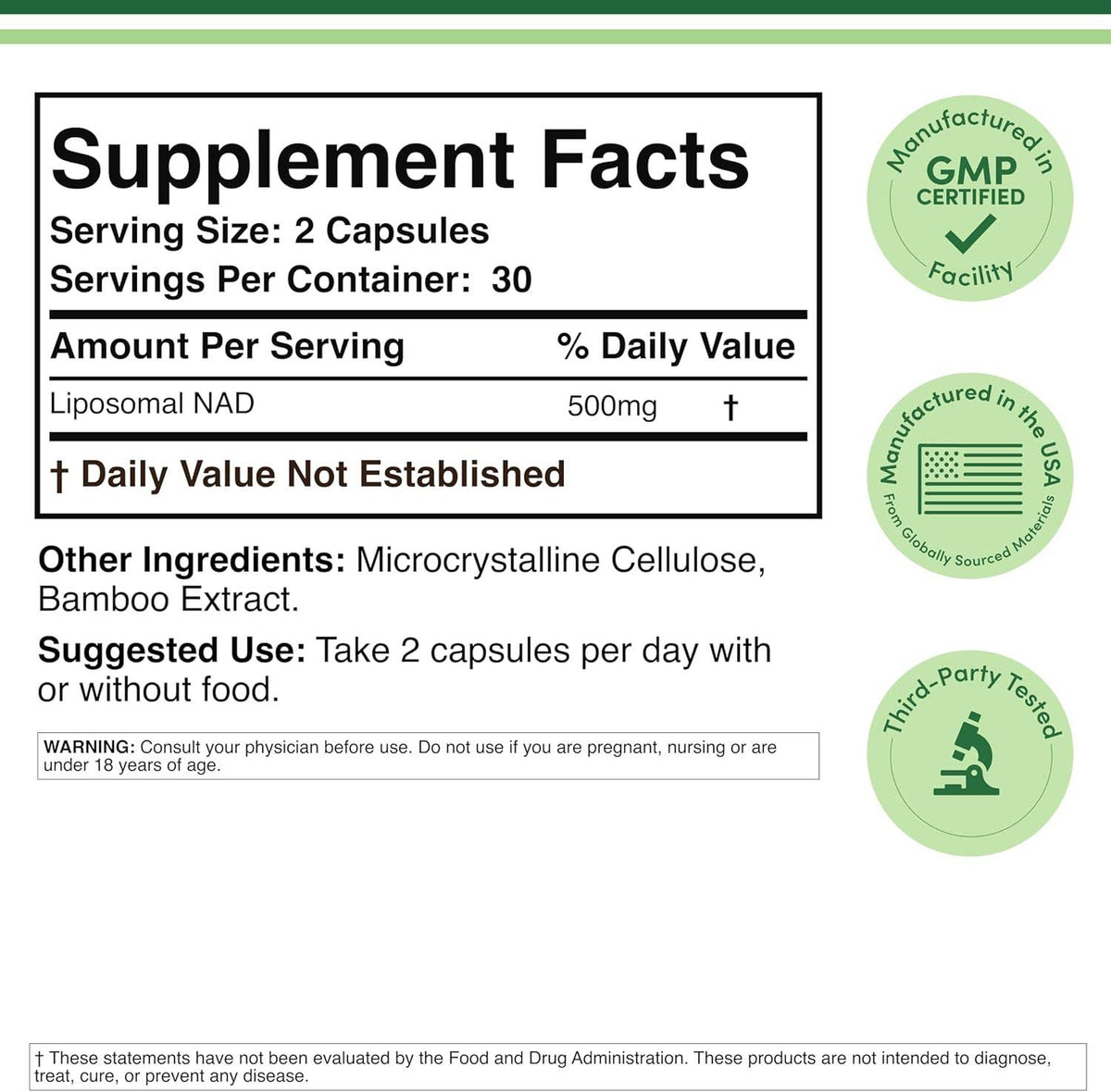 Liposomal NAD Supplement