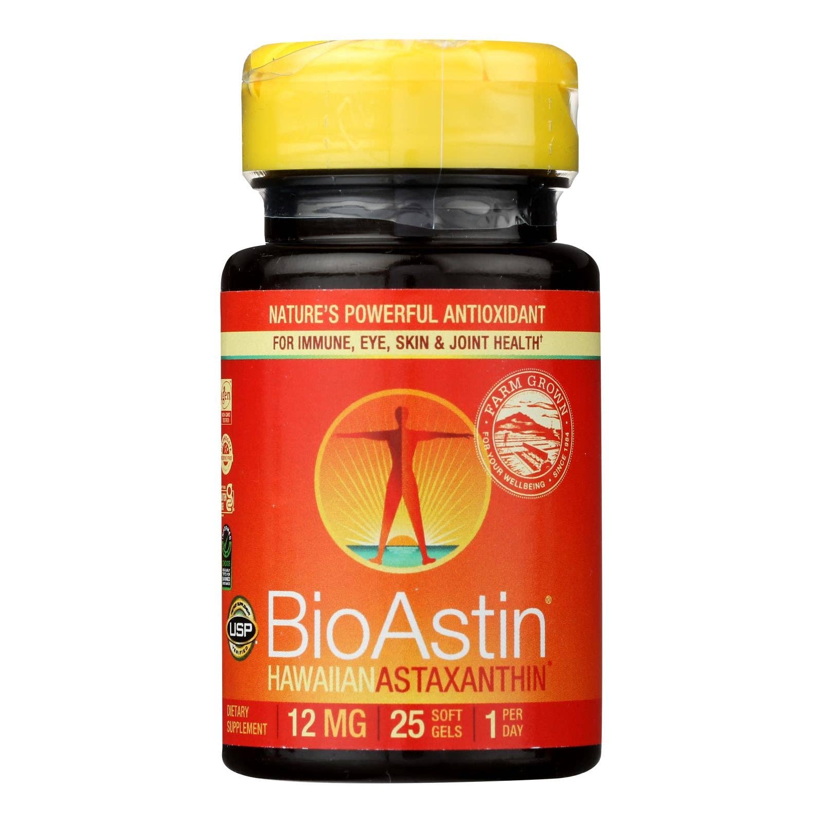 BioAstin Hawaiian Astaxanthin 12mg - 25 Gel Caps
