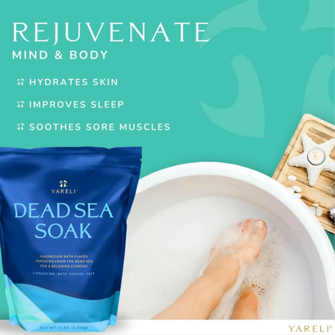 Lavender Dead Sea Salt & Magnesium Bath Soak Flake - 5lb