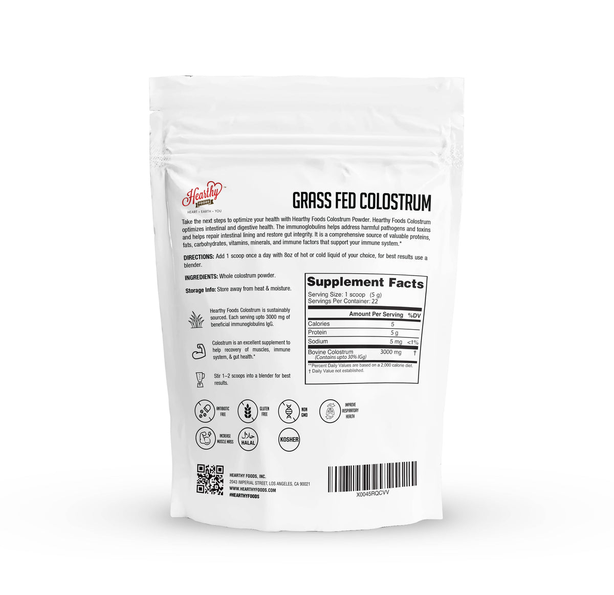Grass Fed Colostrum Powder, Keto, Immunity, Gut Healthy, GF